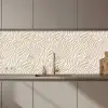 Zebra - Patroon - Beige keuken achterwand 2 middel 871 zz_3dshopping