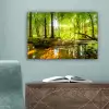 Bos - Landschap - Water - Bomen - Zon - Groen - Natuur canvas 2cm klein -sfeer4