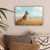 Vos - Gras - Wolken - Oranje canvas 2cm klein -sfeer1