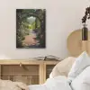 Doorkijk - Bloemen - Natuur - Rozenboog PET vilt klein -sfeer3