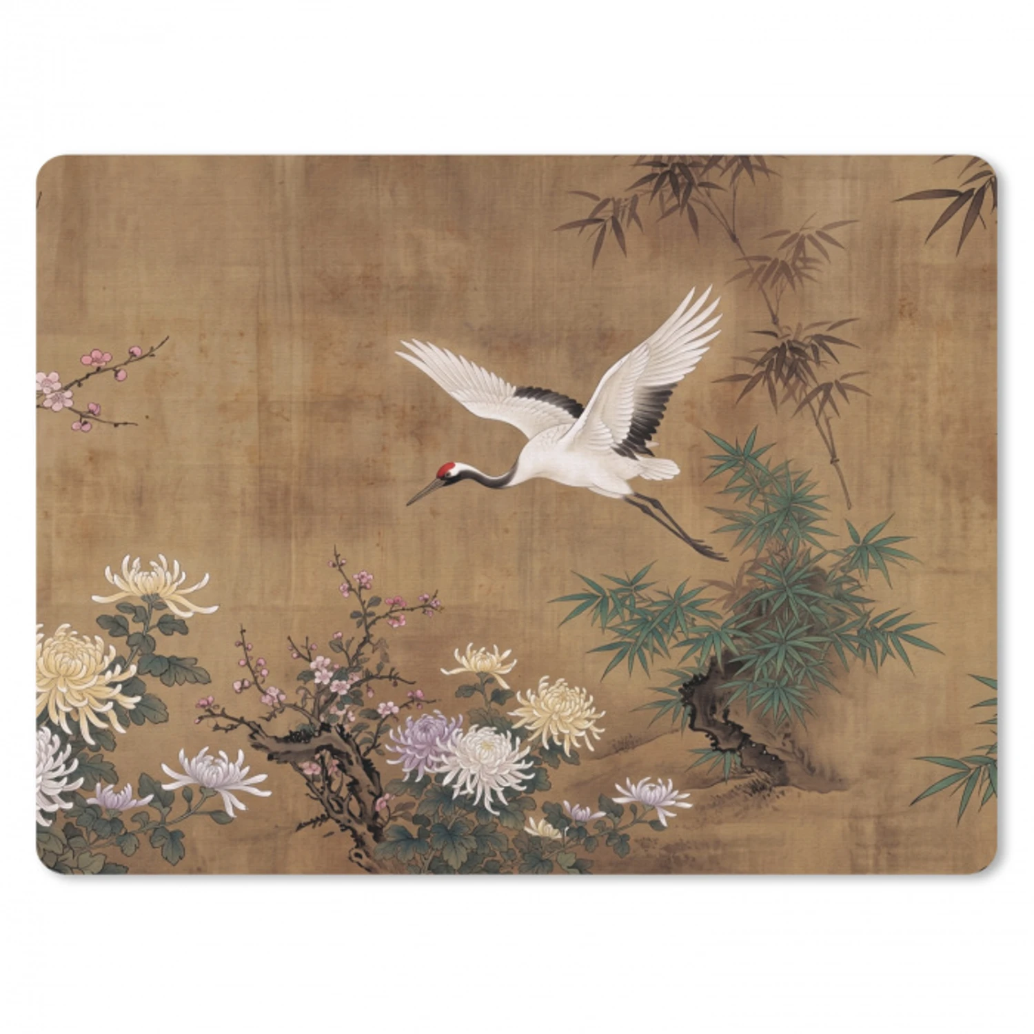 Oosters - Elegant - Kleurrijk muismat rubber klein -3d