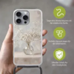 Vaas - Gipskruid - Wit Hoesje iPhone 16 Pro Max met koord klein -sfeer2_DE