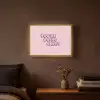You're doing great - Roze - Bubble letters Light Box met batterij (Wandlamp) middel -sfeer4