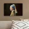 Meisje met de parel - Schilderij - Oude meesters - Vermeer canvas 2cm klein -sfeer3