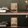 Bootje - Blaadjes - Goud - Water Light Box met kabel (Tafellamp) klein -sfeer3