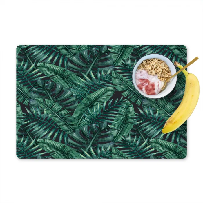 Jungle - Beplanting - Overlapping - Afsnijding Placemat vinyl groot 368 -zzzproduct_Kitchenyeah-website