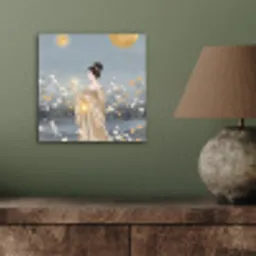 Aziatisch - Vrouw - Kimono aluminium wit klein -sfeer2
