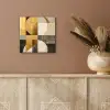 Abstract - Goud - Grijs - Vormen - Geometrisch aluminium wit klein -sfeer4