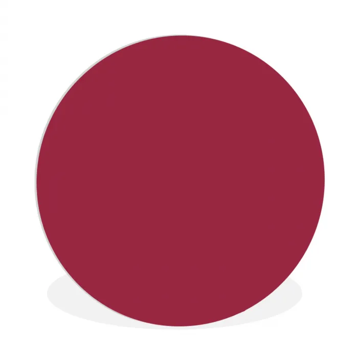 Bruin - Rood - Kleur Wandcirkel kunststof plaat 5mm dik klein 188 -3d
