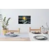 Zee - Zon - Golven - Rotsen Muursticker klein -eettafel