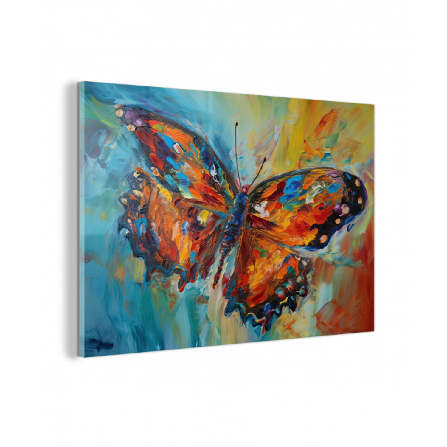 Vlinder - Kleuren - Kunst - Schilderij plexiglas 5mm klein -z3d