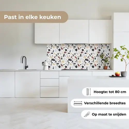 Terrazzo -  Patroon - Kleurrijk - Klei keuken achterwand 2 middel 871 -sfeer4_NL