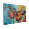 Vlinder - Kleuren - Kunst - Schilderij canvas 2cm klein -z3d