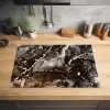 Aardse Marmeren Luxe Inductie beschermer vinyl 3mm klein -sfeer5