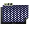 Oceaan - Schelp - Blauw - Wit Inductie beschemer met haakjes klein 777 -3d
