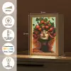 Vrouw - Aardbeien - Kroon Light Box met kabel (Tafellamp) klein -USP_NL
