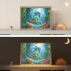 Schildpad - Dolfijn - Oceaan Light Box met batterij (Wandlamp kind) middel -sfeer3_kind