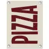 Pizza - Vintage - Decoratie - Japandi tuinposter los doek klein -3d
