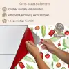 Patroon - Groen - Rood - Groente keuken achterwand spatscherm klein 900 -spatscherm_NL