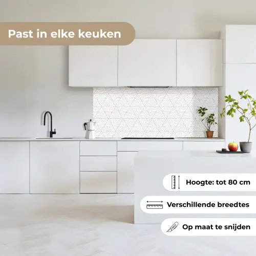 Abstract - Patronen - Design - Driehoek keuken achterwand 2 middel 871 -sfeer4_NL