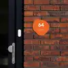 Oranje - Modern Naambord Organisch middel -sfeer1