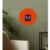 Robot - Rood - Gezicht - Vormen - Jongens - Kids Wandcirkel kunststof plaat 5mm dik klein -sfeer3