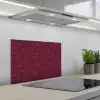 Bladeren - Patroon - Paars keuken achterwand spatscherm klein 900 -3d_schuin