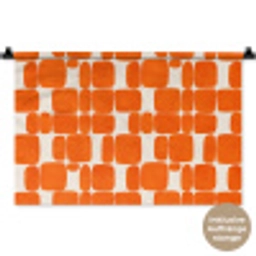 Patroon - Retro - Oranje Wandkleed katoen klein 269 -t3d_DE