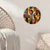 Figuren - Abstract - Symbolen Wandcirkel behangsticker klein -sfeer4