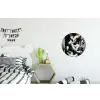 Marmerlook - Meisje met de parel - Sigaretten - Toilet - Goud - Kunst - Oude meesters Wandcirkel aluminium klein -kinderkamer