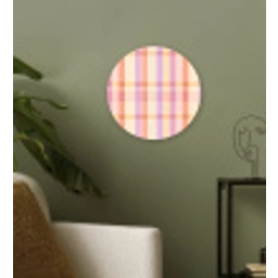 Pastel - uitpatroon - Geometrisch Wandcirkel kunststof plaat 5mm dik klein 188 -sfeer3