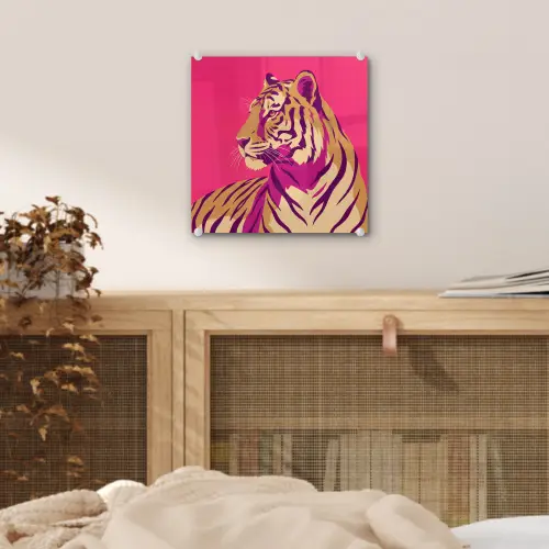 Tijger - Modern - Neon plexiglas 5mm klein -sfeer4