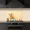 Eieren -  Konijn - Pasteltinten keuken achterwand spatscherm klein -sfeer1