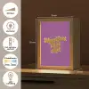 Manifest that shit - Paars - Glitter Light Box met kabel (Tafellamp) klein -USP_NL