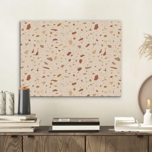 Terrazzo -  Patroon - Kleurrijk - Steen PET vilt klein 837 -sfeer1