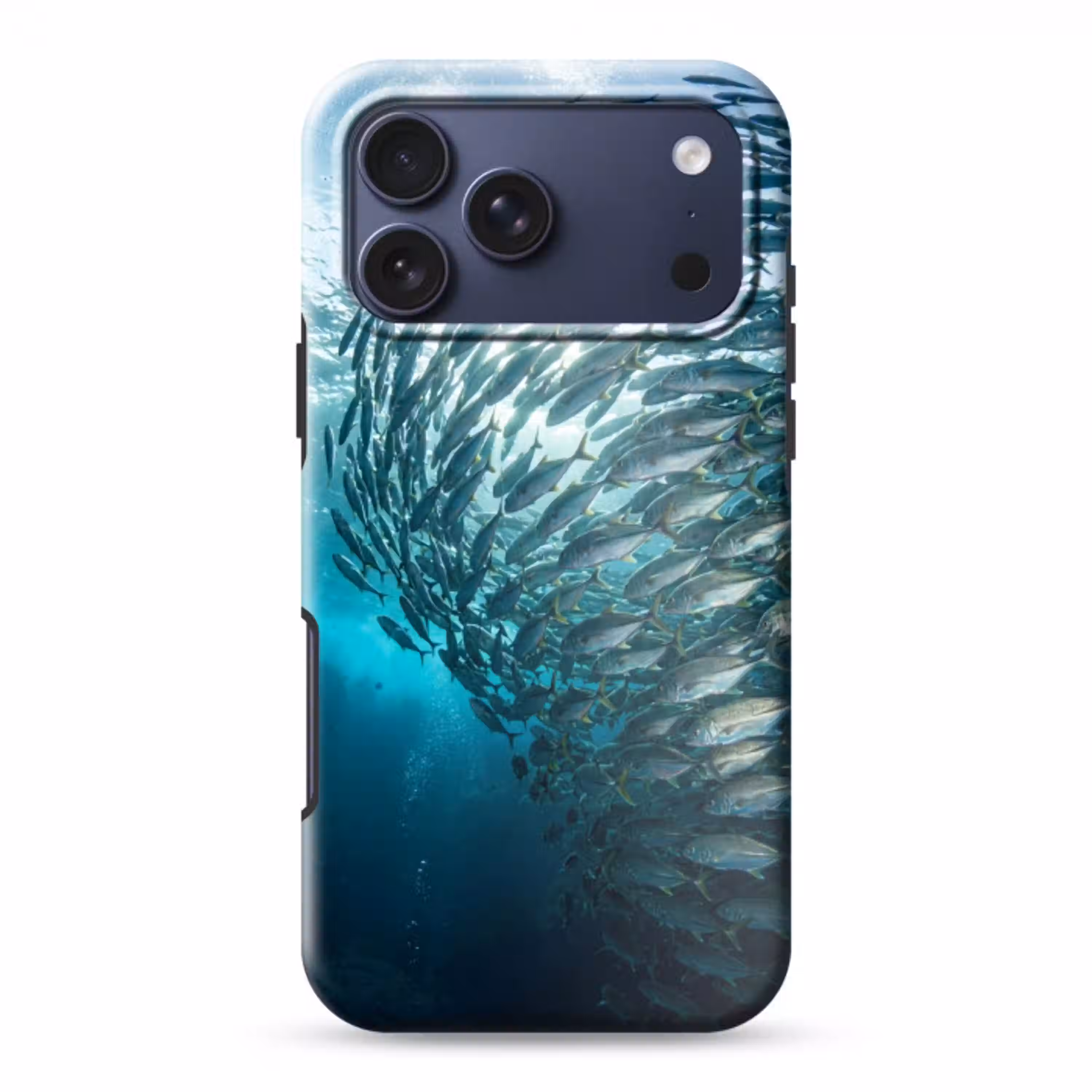 Vis - School - Oceaan - Natuur - Blauw Toughcase MagSafe Apple iPhone 17 Pro Max klein -3d