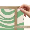 Zebrapatroon - Groen - Retro Light Box met batterij (Wandlamp) middel -USP_websiteprintNL