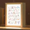 Alfabet - Educatief - Letters leren voor kinderen - Wilde dieren - Kleurrijk Light Box met kabel klein -zzz_3d_website