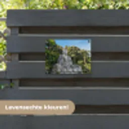 Grote Boeddha in de natuur tuinposter los doek klein -sfeer3
