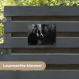 Bokshandschoenen - Muur - Duister - Zwart tuinposter los doek klein -sfeer3