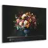 Groot - Bloemen - Vaas - Boeket Textielframe zwart klein -3d