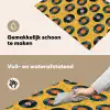 Muziek - Patroon - Geel Inductie beschemer met haakjes klein 777 -ky-schoon-nl