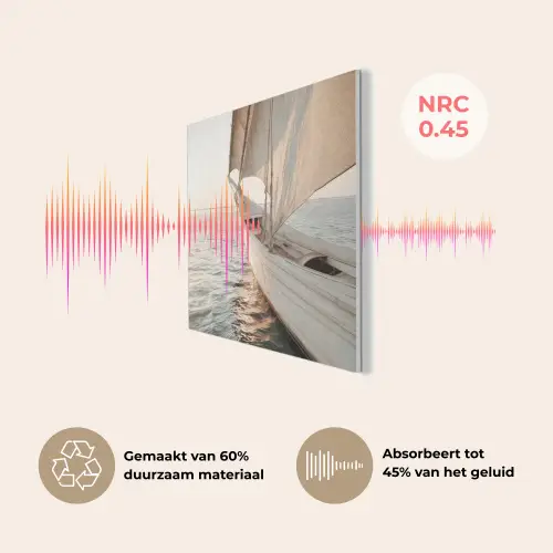 Zeilboot - Zee - Beige - Zon PET vilt klein -USP_NL