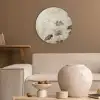 Bloemen - Japandi - Wabi sabi Akoestische PET Vilt - Rond klein -sfeer1