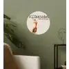 Milkshake - Kers - Rietje Wandcirkel behangsticker klein -sfeer2
