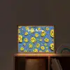 Smileys - Geel - Blauw Light Box met batterij (Wandlamp kind) middel -sfeer1_kind