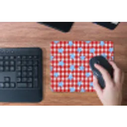 Ruit - Sterren - Rood muismat rubber klein 262 -toetsenbord