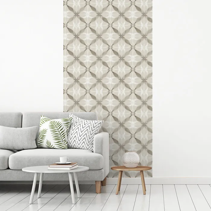 Grafisch - Patroon - Grijs fotobehang vinyl groot 64 -woonkamer