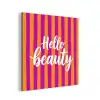 Modern - Hello - Oranje aluminium wit klein -3d