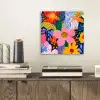 Kleurrijk - Bloemen - Abstract - Stippen aluminium wit klein -sfeer1
